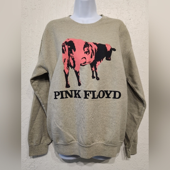 Pink Floyd Cow Graphic Crew Neck Sweatshirt NWT Sz Small - Picture 2 of 3
